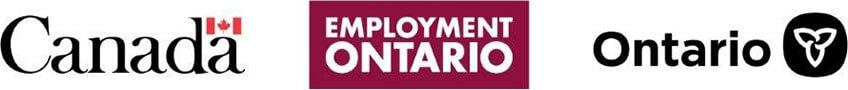 Government of Canada, Employment Ontario, and Province of Ontario logos.