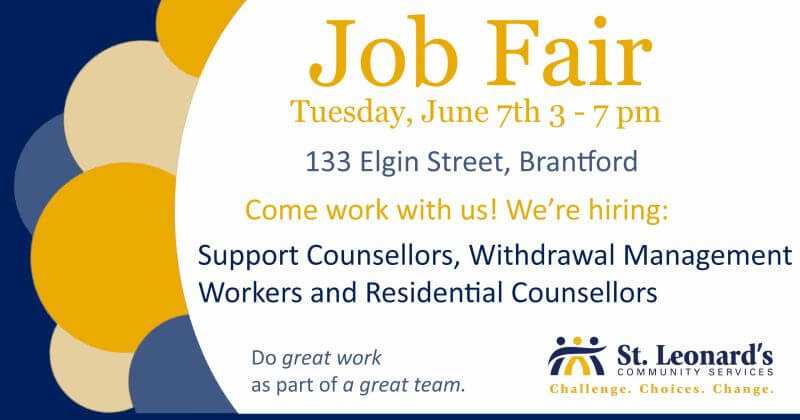 Agency job fair graphic promoting job fair on June 7th, 2022.